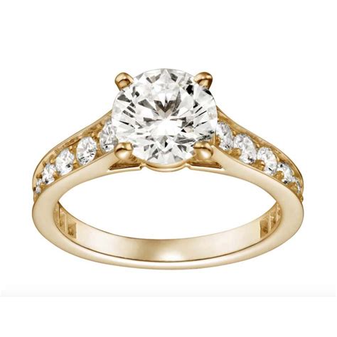 cartier yellow ring|cartier diamond ring price.